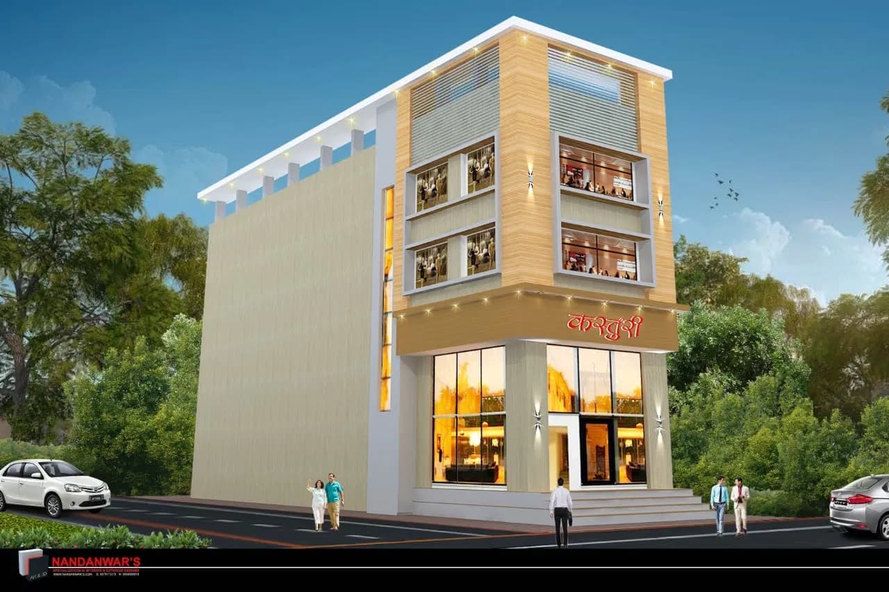 Kasturi's five-storey showroom in Hingoli